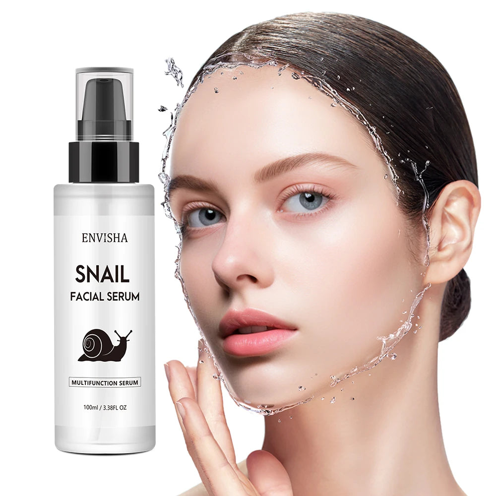 ENVISHA Snail Collagen Face Serum Facial Firming Skin Care Anti-aging Wrinkle Moisturizing Whitening Beauty Health Shrink Pores